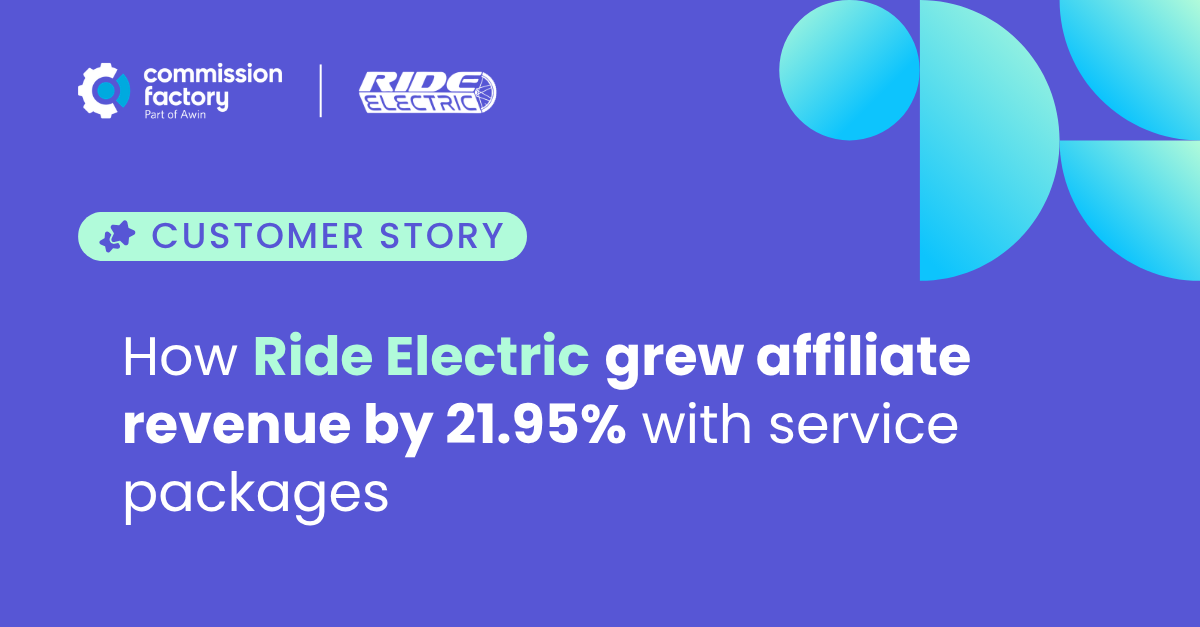 How Ride Electric grew affiliate revenue by 21.95% with Service Packages