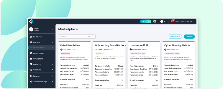 Opportunities Marketplace